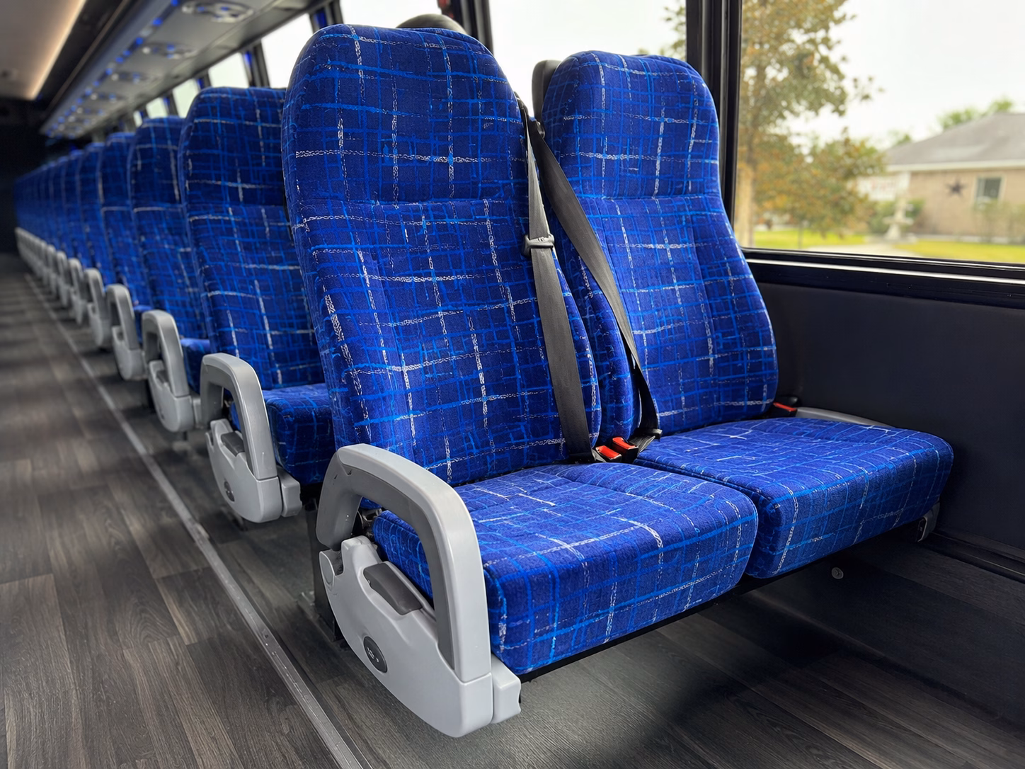 escondido charter bus interior